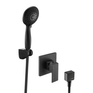 Встраиваемый смеситель для душа Swedbe Platta 5550B с лейкой чёрный